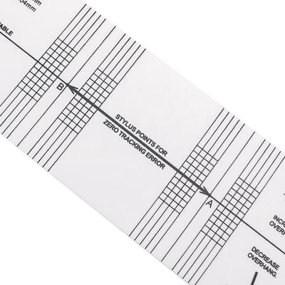 Allecto Plus - Stelplaat voor cartridge uitlijnen en kalibreren van platenspeler vinylspeler - Nauwkeurige tonarm aanpassing