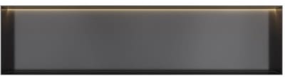 Hotbath &More Inbouwnis - 30 x 120 x 10 cm - Frameless - met LED-verlichting - Geborsteld Zwart PVD