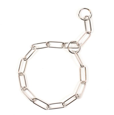 Duvoplus - Halsband Voor Dieren - Hond - Sliphalsband Met Grote Schakels, Verchroomd 60cm/4mm - 1st