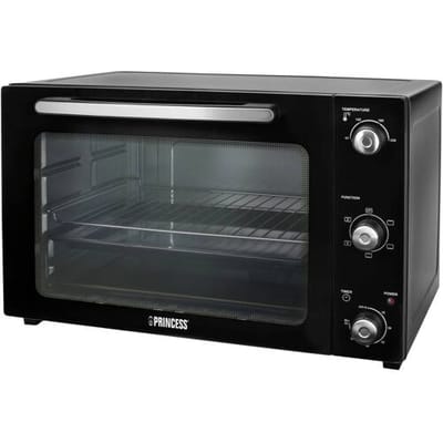 Princess 112759 - Vrijstaande Heteluchtoven - 5 Standen - 55 liter - 2000 W - Zwart