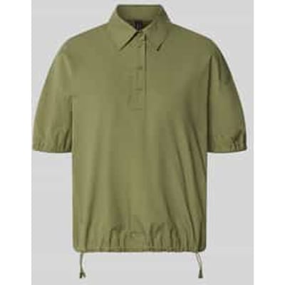 regular fit blouse met polokraag