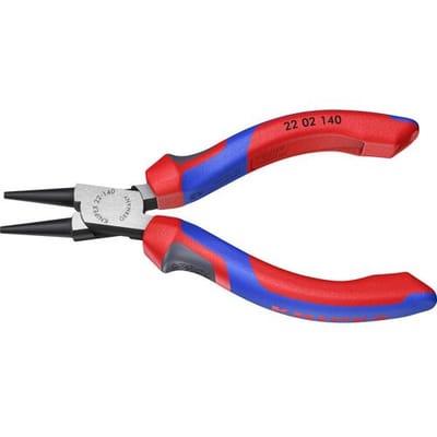 Knipex 22 02 140 Rondbektang Werkplaats Recht Chroom-vanadium elektrostaal 140 mm