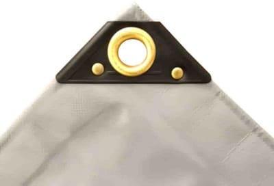 Boni-Shop® Afdekzeil waterdicht - zwaar PVC zeil grijs 650g/m² - 4x5m