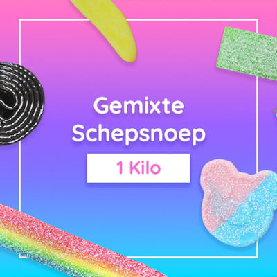 Mijn Snoepgoed - Gemixte Snoepjes - 1 Kilo - Tiktok Trend - Zoet Zuur - Hard en Zacht - Schepsnoep - Snoepgoed - Snoep - Cadeautje - Geschenk
