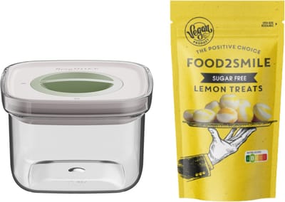 & FRIENDS | Food2Smile + Smart Seal 0.40L Lemon Treats 90g - Transparant -