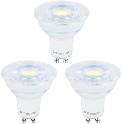 3 Pack - Integral GU10 LED Spot - 4.7W - 4000K Neutraal Wit - Non Dimmable