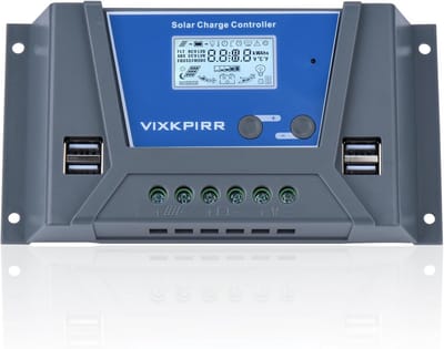 20A PWM Solar Laadregelaar met LCD en Temperatuursensor voor 12V-48V Batterijen