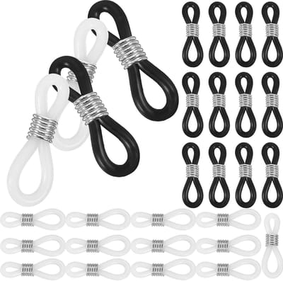 Brillenkoord Uiteinden - Brilhouder Connectoren - Bril Stabiliseren - Antislip Siliconen Grip - 100 stuks - Transparant