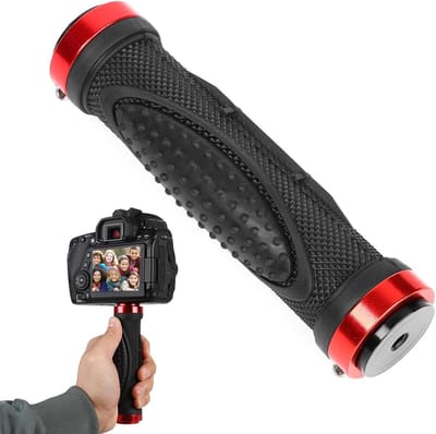 Handgreep voor camera, stabilisator voor stabiel fotograferen, ergonomische handcamera grip met schroefdraad.