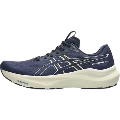 Asics GT-2000 14 Comfortabele hardloopschoenen met ronde neus, demping, ademend vermogen en veerkracht voor heren, modelnummer 1011C056-403 44.5 beige