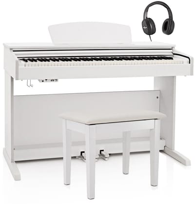 DP-10X digitale piano van Gear4music, krukpakket, wit