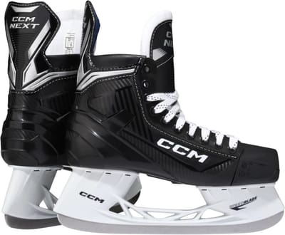 CCM - Next - IJshockeyschaatsen - Schaatsen kinderen - Zwart - Comfortabel & Stabiel Recreatief Gebruik - Regular Fit - Maat EU 26