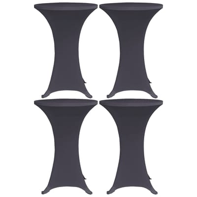 vidaXL - Tafelhoes - stretch - 4 - st - 60 - cm - antraciet