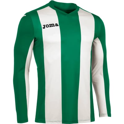 Joma Pisa Voetbalshirt Lange Mouw Heren - Groen / Wit | Maat: 2XL-3XL