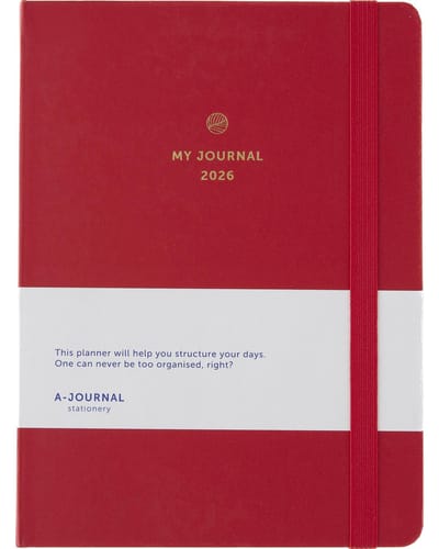 My Journal - Agenda - 2026 - Framboosrood