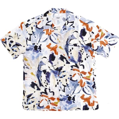 Havoc Geweven Dames Shirt Top Met Korte Mouwen Gebroken Wit