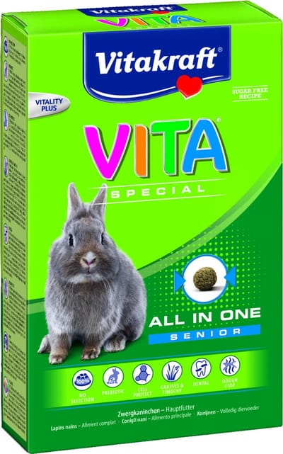 Vitakraft Vitaspecial Senior Dwergkonijn - Konijnenvoer - 600 g