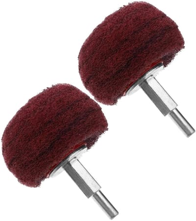 Polijstschijven Set - Boor Opzetstukken - Oppervlak Reinigen - Veilig Schuurmateriaal - 6 Stuks - Rood