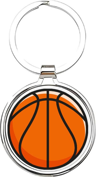 Akyol - basketball Sleutelhanger - Basketbal - basketballers - cadeau - sport sleutelhanger - sport - gepersonaliseerd - basketballers - sleutelhanger voor basketballers - sleutelhanger voor jongens - bal - ballen - basketbal - 4 x 7,5 CM