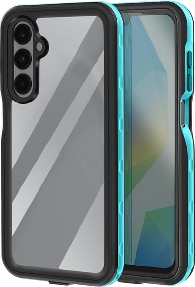 Redpepper, Volledig omhulsel Geschikt voor Samsung Galaxy A16 Waterdicht IP68 Schokbestendig, Turquoise
