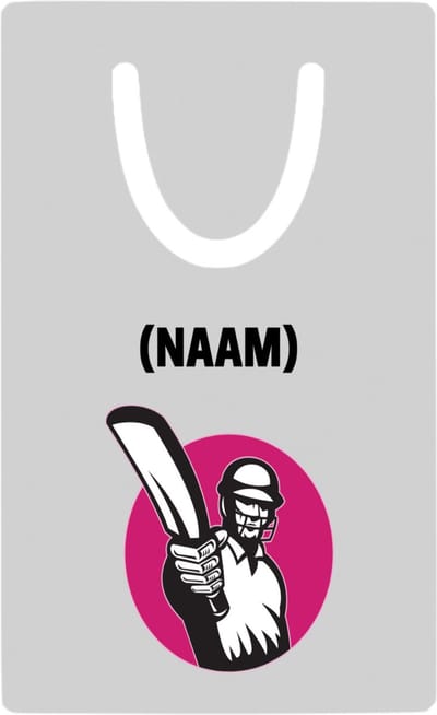 Hacebo® - Cricket met eigen naam metalen boekenlegger - Cricket - Cricketer - Sport Bladwijzer boekenleggers - 7.6 cm x 5cm