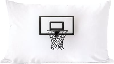 Sierkussens - Kussentjes Woonkamer - 60x40 cm - Basketbalbord - Minimalistisch - Zwart