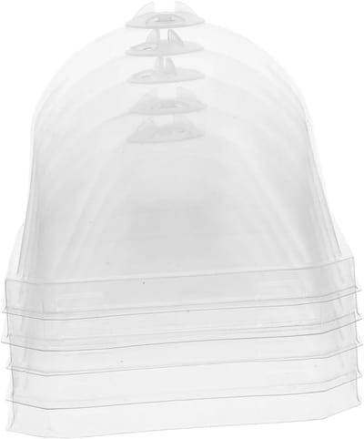 Transparante Plantenkap - Zaailing Beschermer - Bescherming tegen Vorst - Verstelbaar met Ventilatie - 10 x 10 x 8 cm