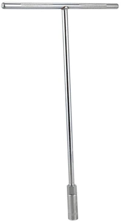 Dailygoods- Moersleutel T-type 290mm - Flexibele Kop - Universele Spanner - Verchroomd Staal - T-Greep - 16mm Maat - Sleutel