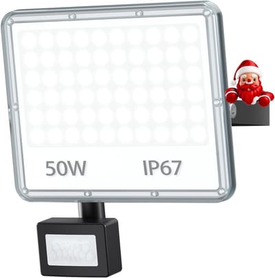 Krachtige LED Buitenlamp met Bewegingssensor 50W Koelwit IP66