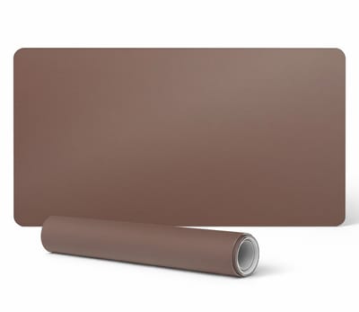 Antislip gaming bureaumat van vinyl, bruin, 90x45 cm