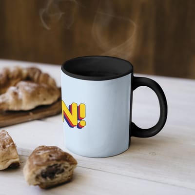 Magische Mok - Foto op Warmte Mokken - Koffiemok - Fijn - Geel - Oranje - Magic Mok - Beker - 350 ML - Theemok