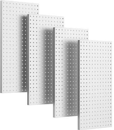 Metalen Pegboard Wandpanelen - 4 Stuks voor Garage Tool Opslag