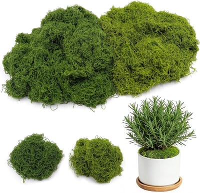 Kunstmos Decoratie Set - Modelbouw Gras - Knutselen en Diorama's - Vacuümverpakte Frisheid - 200 Gram Totaal - Donker en Lichtgroen