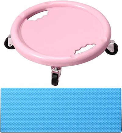 Buiktrainer Wiel - Core Trainer - Buikspier Training - 360 Graden Beweging - 31.8 x 30.5 cm - roze