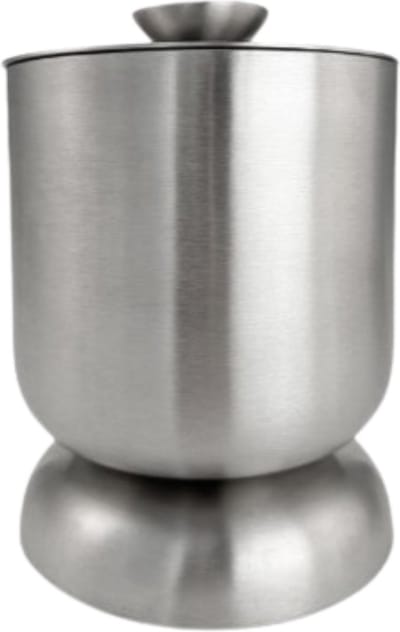XLBoom Diablo Ijsemmer Zilver - Luxe wijn- & ijsemmer collectie in stainless steel – Verkrijgbaar in Black | Pure Stainless – Tijdloze design koelaccessoires door Frederik Delbart