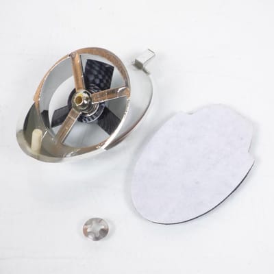 Prise d'air ovale TNT en plastique coloris chromé avec une hélice carbone pour moto scooter neuf