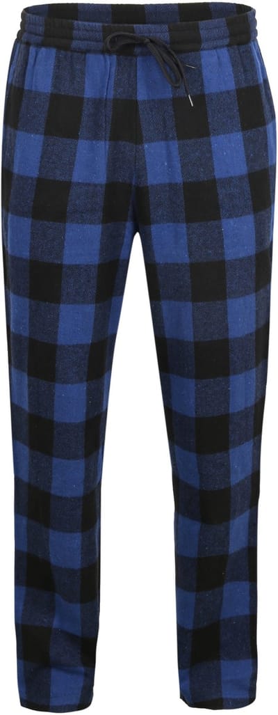 Steppin' Out Loungebroek Ruit Blauw - Maat M - Heren - Pyjama