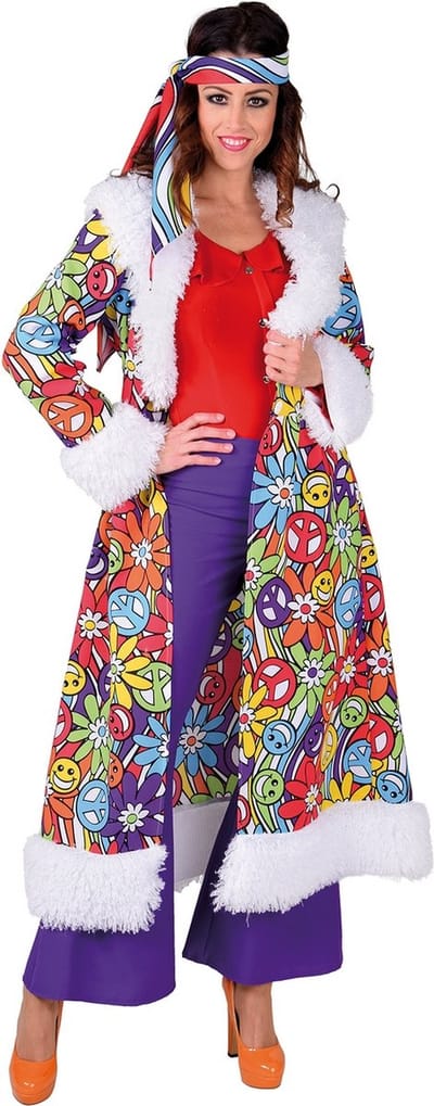 ESPA - Multicolor hippie jas voor volwassenen - S/M