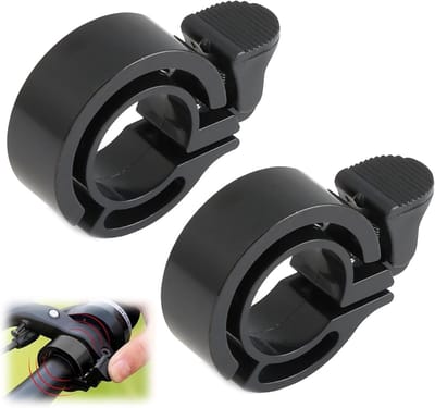 2 stuks fietsbel, fietsbel, mountainbike-bel, mini zwart, luid geluid 100 dB, stuurbel, luid en helder