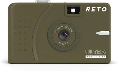 SnelShoppen - RETO Ultra brede en slanke 35 mm herbruikbare daglichtfilmcamera met 22 mm brede lens, focusvrij, lichtgewicht en gebruiksvriendelijk (o