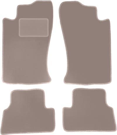 Beige velours matten voor: Mitsubishi Eclipse 2G coupé (1995-1999)