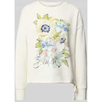 sweatshirt met tunnelkoord