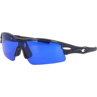 Balzoeker Sportbril UV-bescherming Draagbare Fietsbril met Brildoekje en Opbergtas voor Buitensporten blue