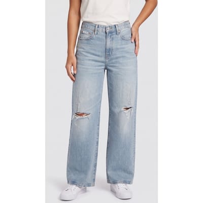 Calvin Klein The Wide Leg Waterway Jean Waterway Taglia: W28 Short | Pantaloni Outlet | Donna