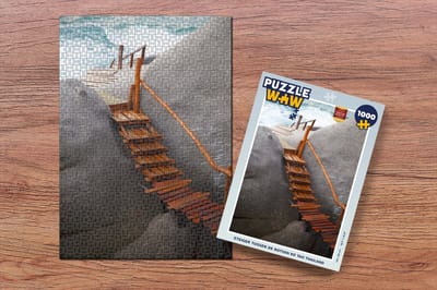 Puzzel Steiger tussen de rotsen Ko Tao Thailand - Legpuzzel - Puzzel 1000 stukjes volwassenen