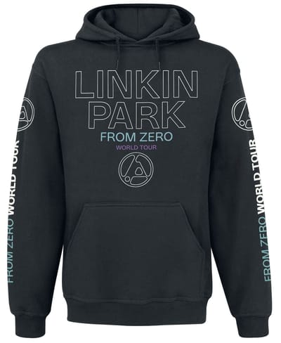Linkin Park Trui met capuchon - From Zero To World Tour - S tot 4XL - voor Mannen - zwart