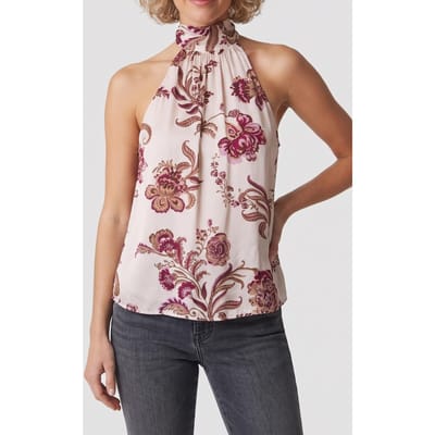 GUESS Elisa Halter Neck Pr Floral Paysley Ice C Taglia: 36 | Magliette intime Outlet | Donna