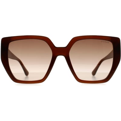 Guess GF6178 45B glanzende lichtbruine zonnebril met kleurverloop