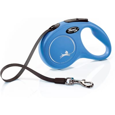 Flexi New Classic Tape - Hondenriem - Blauw - S - 5 m - (<15 kg)