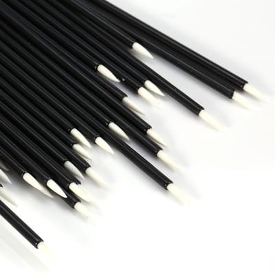 Dailygoods- Borstels Set van 50 - Zachte Eyelinerborstels - Cosmetica Penselen - Micro-applicator - Veilig Kunststof Handgreep - Antibacterieel - Make-upborstels
